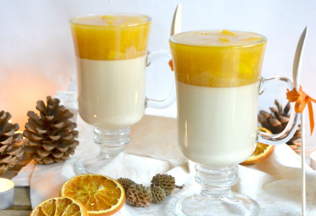Rezept: Zimt-PannaCotta mit Orangen-Lebkuchen-Kompott
